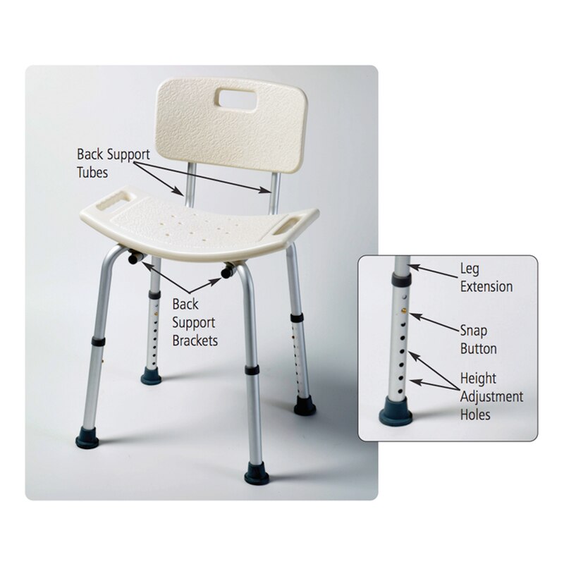 Homecraft Shower Chair with Back