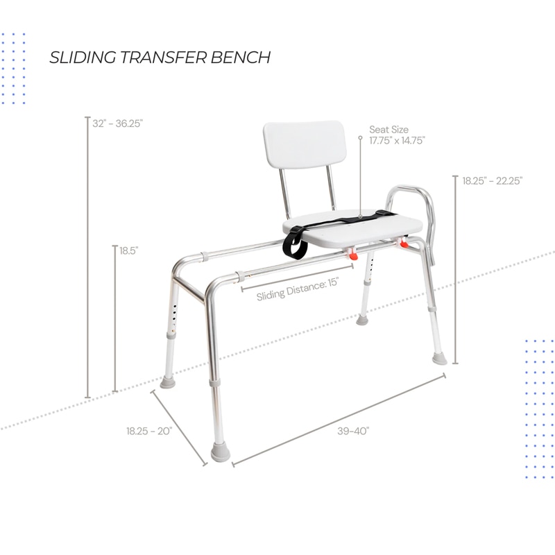Sliding Transfer Bench | ERP Group | Shop Online