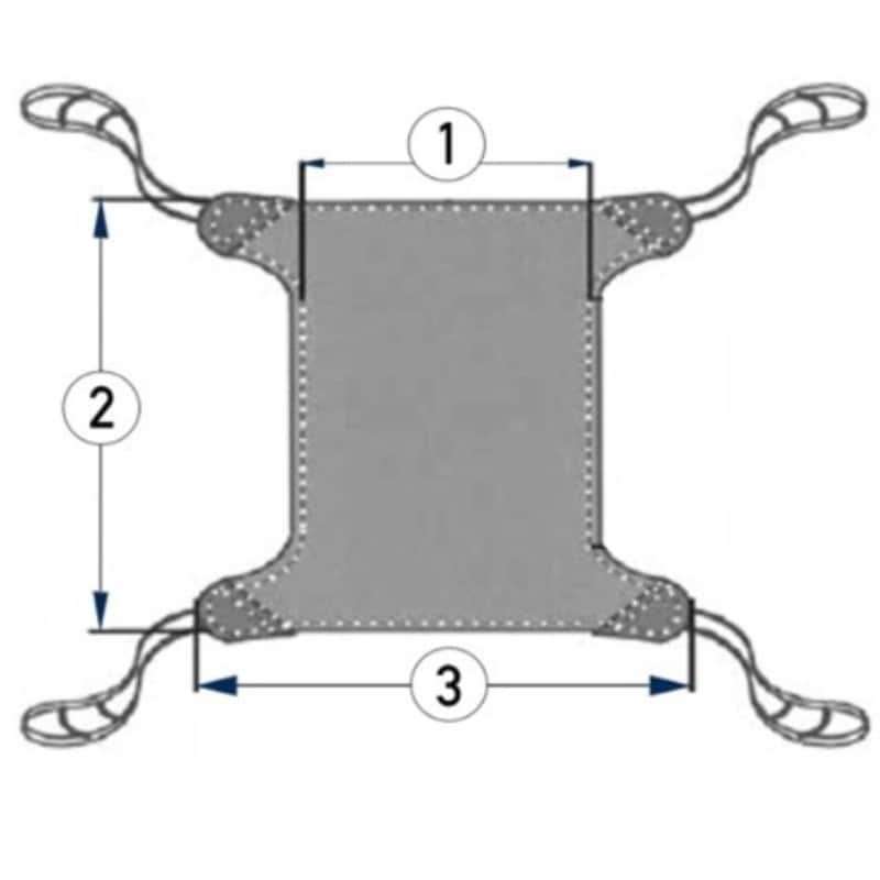 Practika Full Hammock Sling, 4 Straps, Pressure Reducing